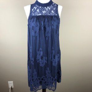 Taylor & Sage Sleeveless Lace Dress Size XS Navy